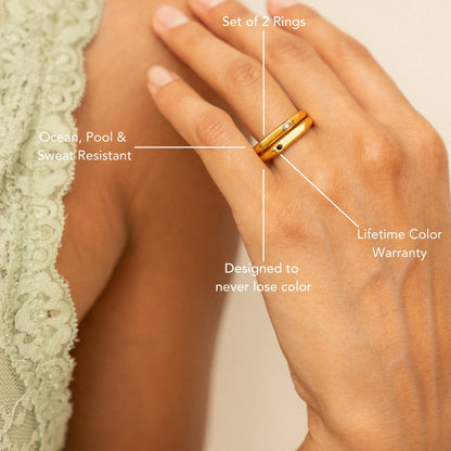 "Beste Freunde" Ring-Set