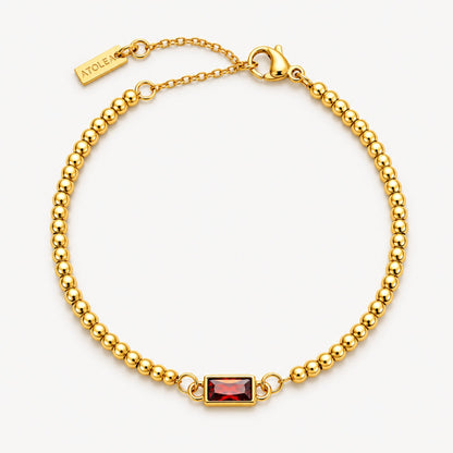 Beaded Birthstone Bracelet