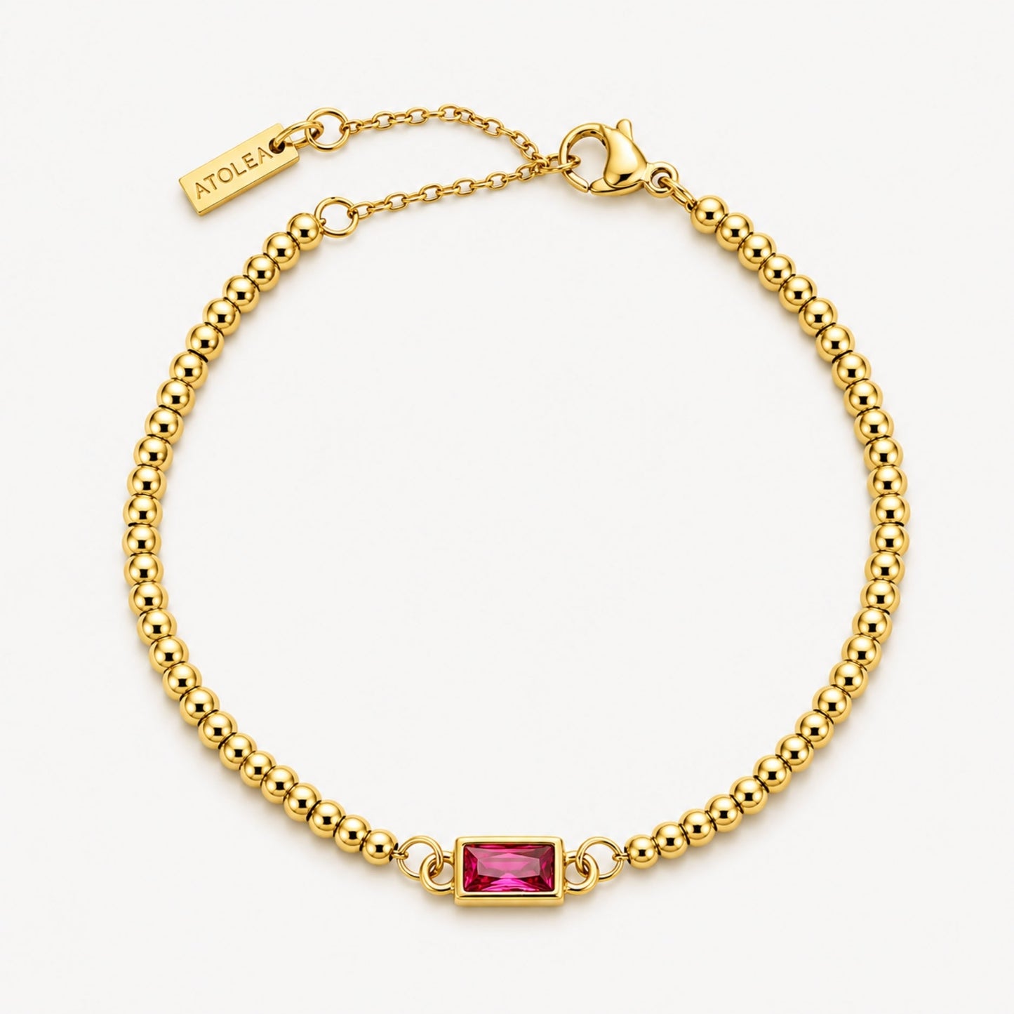 Beaded Birthstone Bracelet