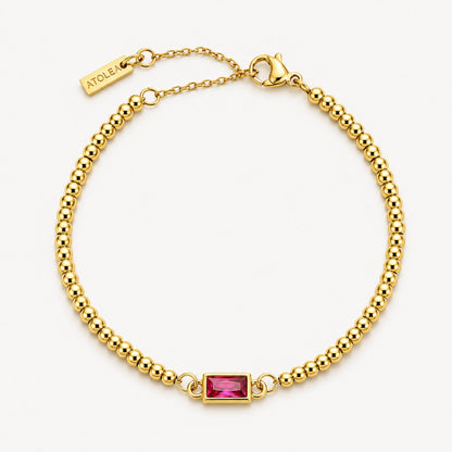 Beaded Birthstone Bracelet