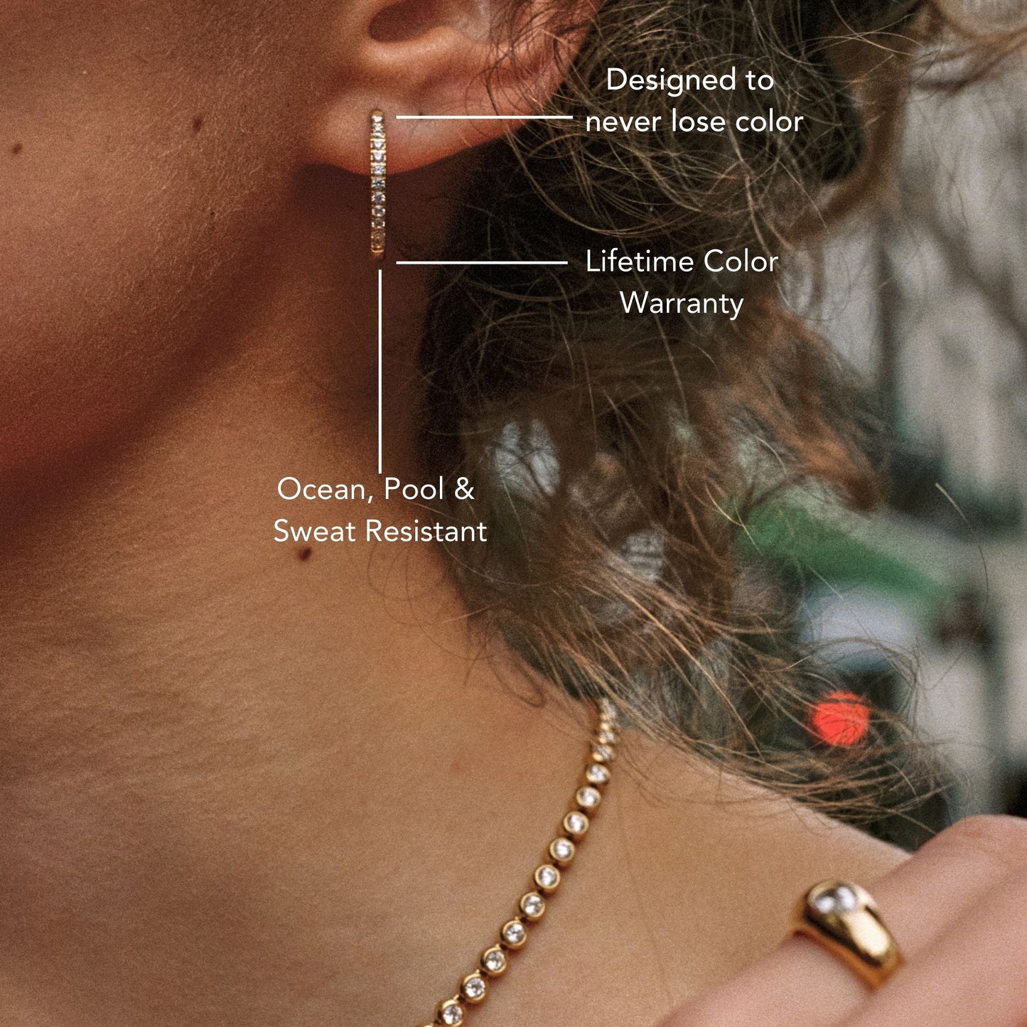 Large Pavé Hoops