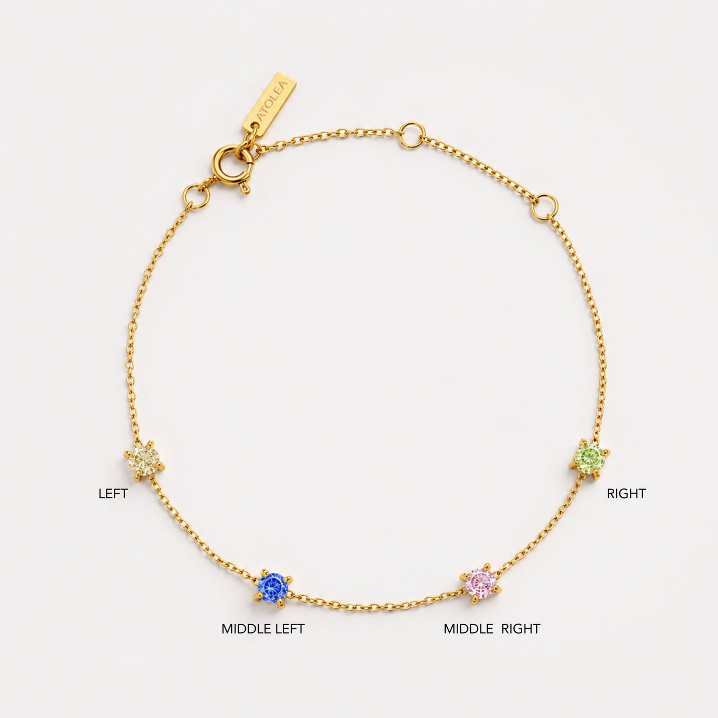 Custom Birthstone Bracelet