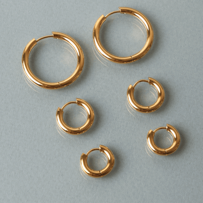 Thick Hoop Earrings